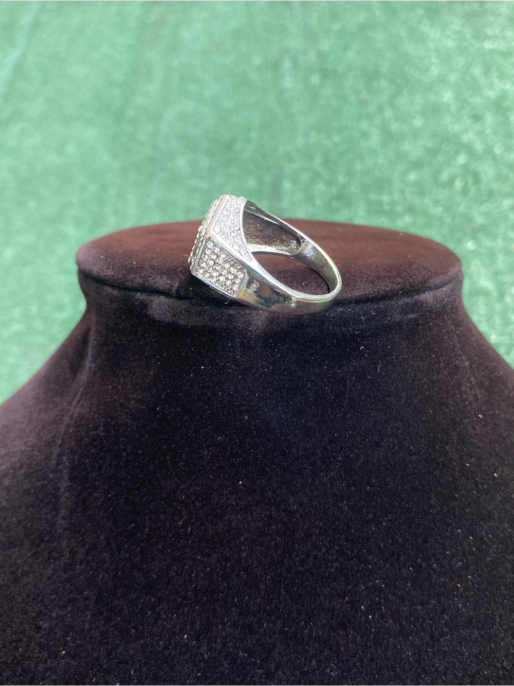 Silver hexagon ring - Picture 3 of 5